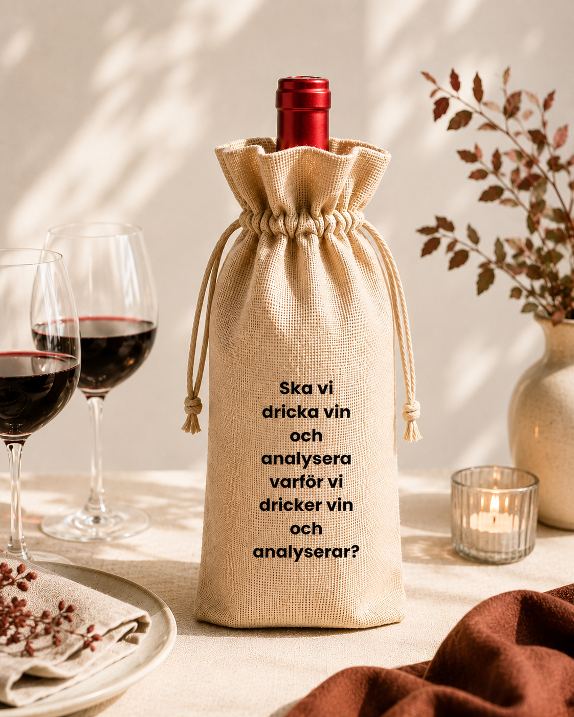 Ska vi dricka vin och analysera varför vi dricker vin?