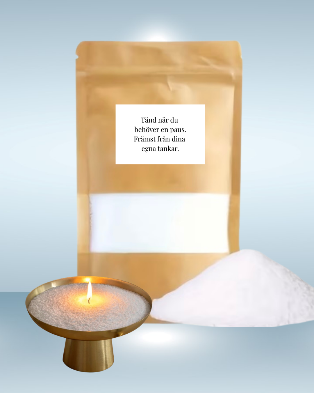 Nyhet på väg in i shopen - Pulverljus – Tänd när du behöver en paus. Främst från dina egna tankar.