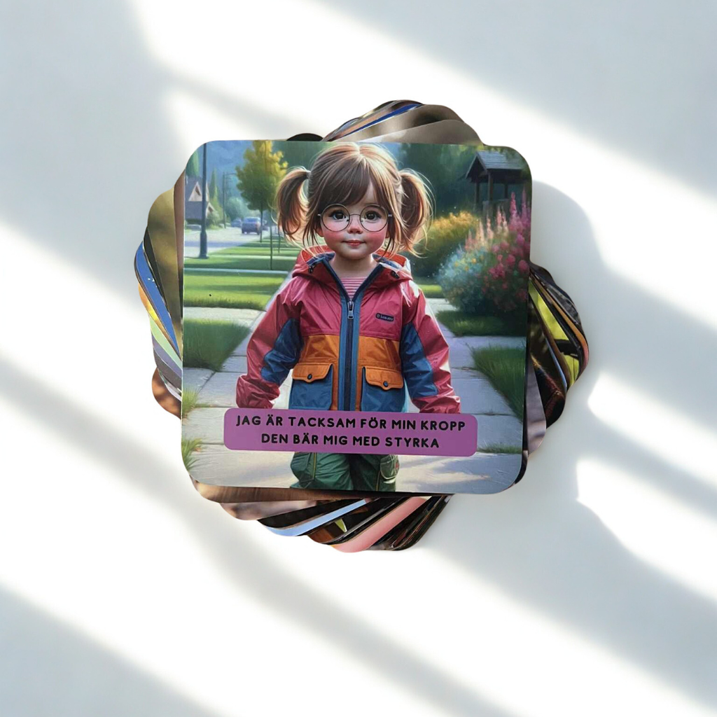 LITTLE HEARTS Affirmationskort för barn