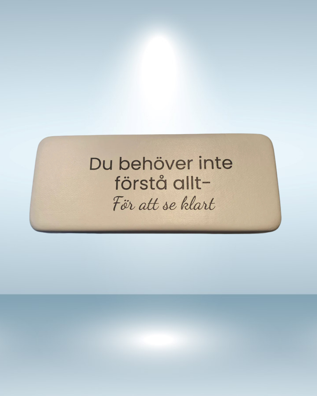 “Du behöver inte förstå allt” – Glasögonfodral