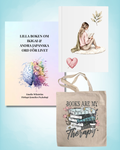 Presentpaket - Lilla boken om Ikigai & andra japanska ord för livet + väska + anteckningsbok
