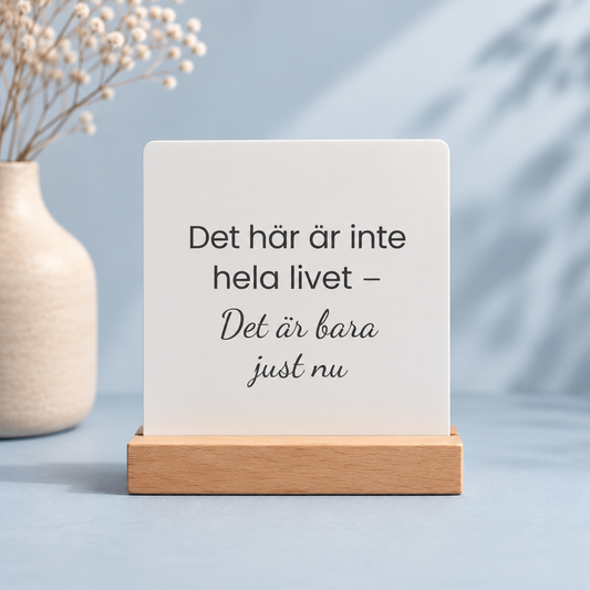 “Det här är inte hela livet – Det är bara just nu” – Skrivbordspåminnelse