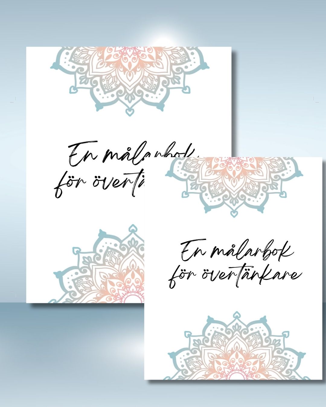 Nyhet! 2 st Målarböcker för Övertänkare - Volym 1+2