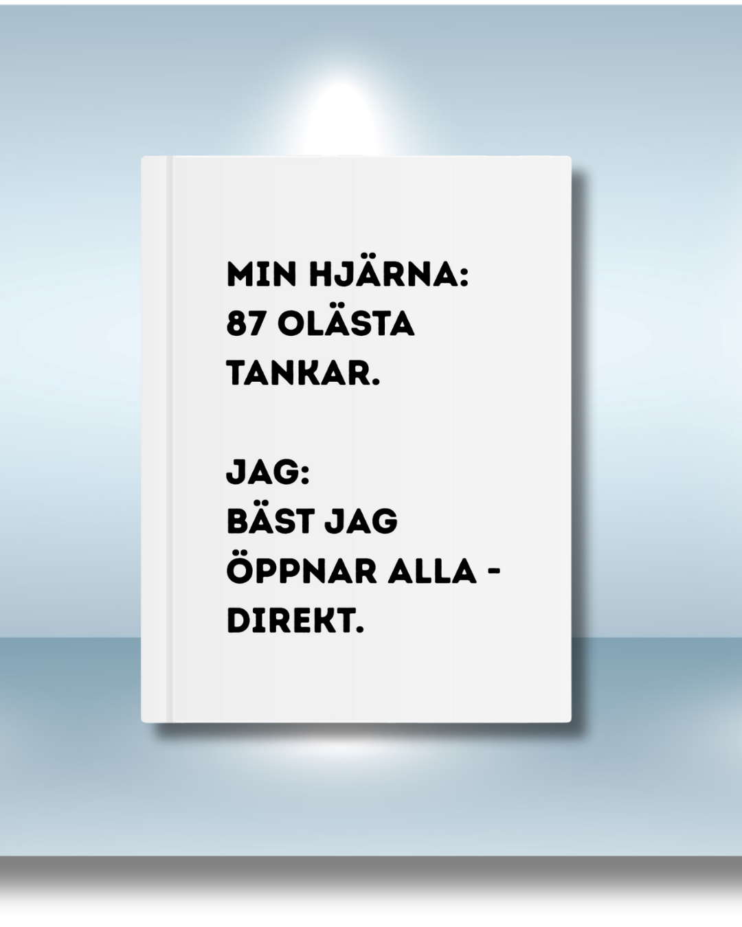 Anteckningsbok Övertänkande