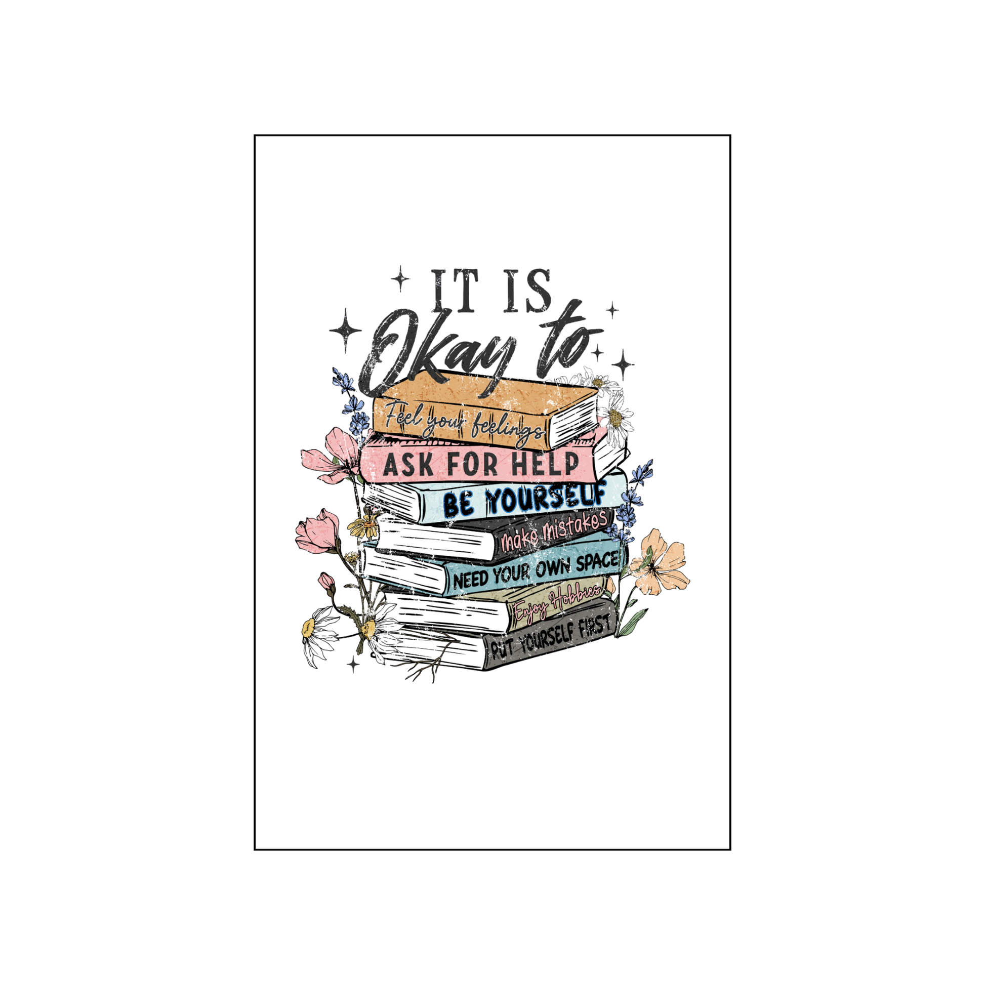 🌼 Vykort – “It’s okay to…”