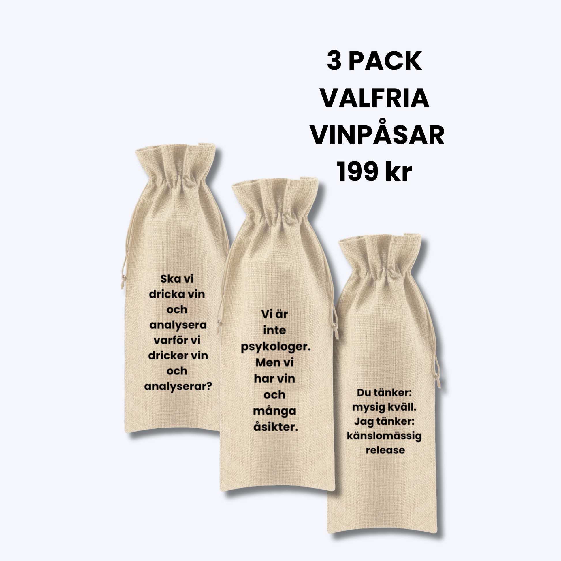 Tre-pack vinpåse