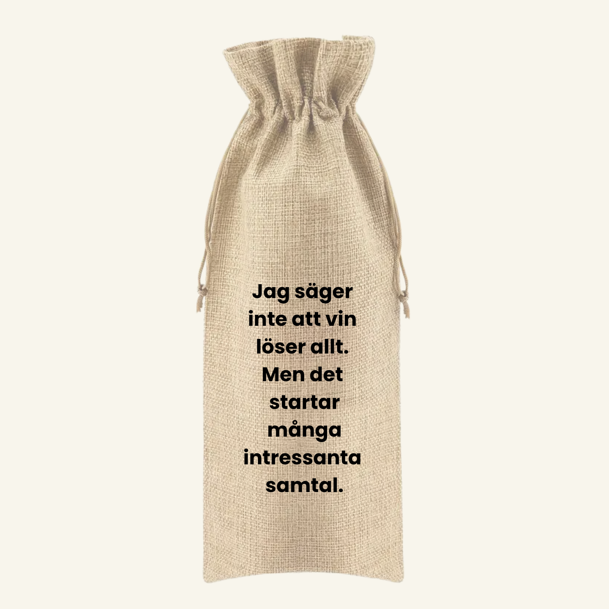 Jag säger inte att vin löser allt. Men det startar många intressanta samtal.
