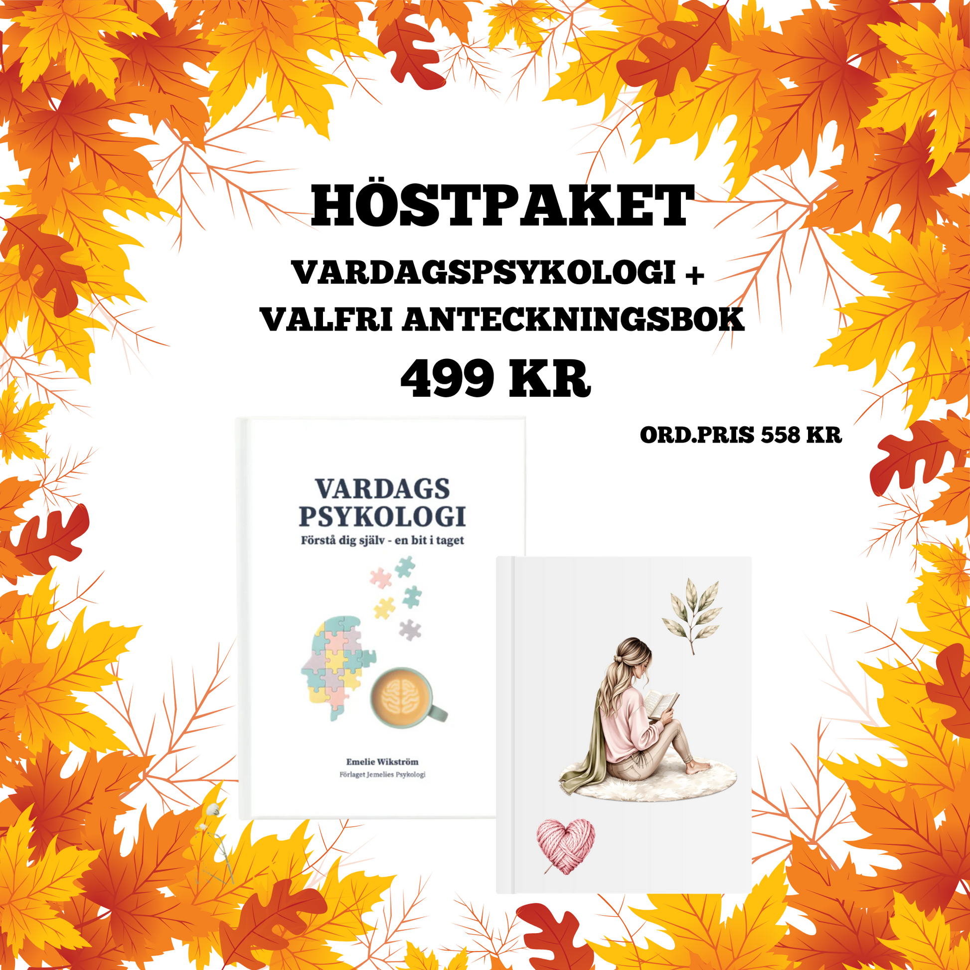 Höstpaketet: Vardagspsykologi + Anteckningsbok 🍁📖✍️